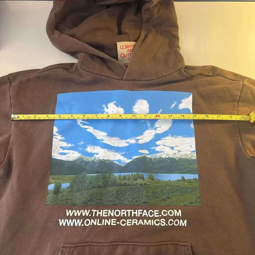 The North Face X Online Ceramics Hoodie - Earth Brown - Size XS